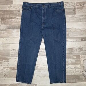 Levi's 540 Jeans Mens 48x30 Blue Denim Relaxed Fit High Rise Preppy Straight Leg